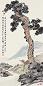 邓春澍 丙戌(1946年)作 受天百鹿 立轴 设色纸本
