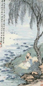 邓春澍 西湖纳凉图 立轴 设色纸本