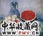 胡善余 桃子与西瓜 油画 画布