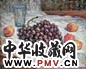 胡善余 葡萄与玻璃杯 油画画布