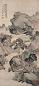 金龙节 1701年作 山水 立轴 设色绢本