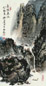 孙大石 嘉陵春水 立轴 设色