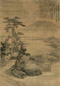 王泽 山水 立轴 绢本