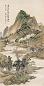 顾若波 戊寅(1878)年作 红霞新绿图 镜心 设色绢本