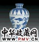 明中期 青花岁寒三友图纹梅瓶