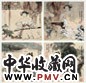 潘鸿海 琴棋书画 镜心 设色纸本