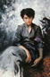 潘鸿海 1985年作 少女 油画画布