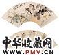 徐桢 王荃 花鸟(2件) 扇面片 设色纸本