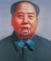 尹朝阳 在毛主席画像前 油彩布面
