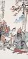 周京新 壬午(2002年)作 水浒人物 镜心 设色纸本