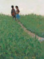 庄言 1959年 新苗(2幅) 布面油画