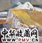 白羽平 2001年作 秋色 布面 油画