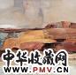 白羽平 2002年作 大平原 布面 油画