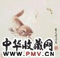 曹克黉 猫蝶图 镜心 设色纸本