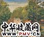 陈抱一 1930年作 风景 布上 油彩