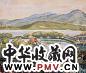 陈抱一 乡间风景 布面油画