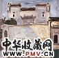 戴士和 红村水塘前的旧居 油画 画布
