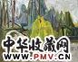 戴士和 白堤春柳 布上 油彩