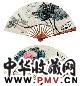 江采 清芬图 成扇 设色纸本