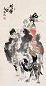 汪观清 1982年作 戈壁风 立轴 设色纸本