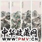 汪仲山 1924年作 四季山水四屏 立轴 设色纸本