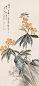 王荃 花鸟 立轴 设色纸本