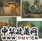 张自正 风景(4幅) 油画 纸板