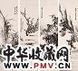 周让 花卉 四屏 水墨纸本
