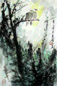 朱颖人 花鸟 立轴 设色纸本