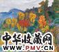陈钧德 2003年作 秋山绝色 布上油画