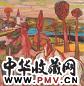 陈钧德 1996年作 白马风情 布面油画