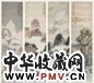 丁愚 1930年作 春夏秋冬四季山水 四屏轴 设色纸本