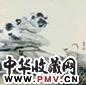 米春茂 双猫 立轴 设色纸本