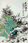 王培东 花卉 立轴 设色纸本