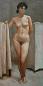 魏景山 1979年作 站立的女人体 布面油画