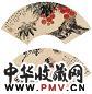 伍学藻 花卉扇面(2帧) 镜心 设色纸本