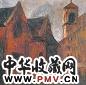 阳太阳 建筑 油彩布面