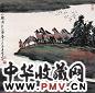 姚治华 2001年作 高原八骏图 设色纸本