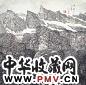 余承尧 林树抱山高 立轴 水墨纸本