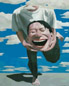 岳敏君 1994年 无题 布面