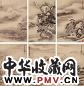 张学曾 十二楼诗意图 册页(12开选6) 水墨纸本