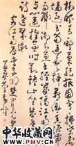 清黄慎　草书轴