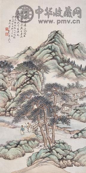 顾颐 山水 立轴 纸本