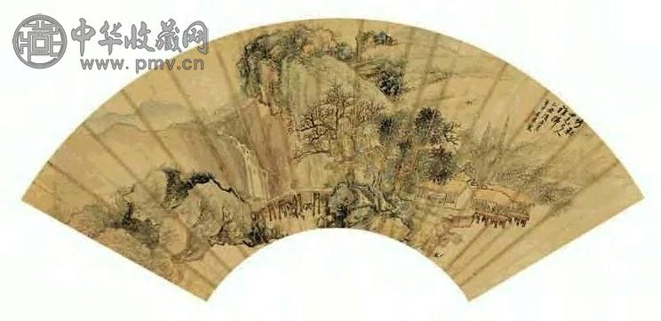 朱景云 山水 扇面