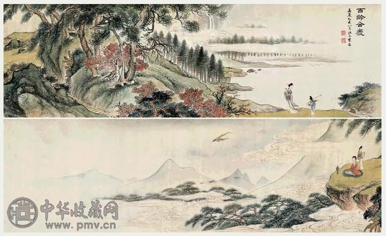 清 汪恭 百龄合庆图 卷