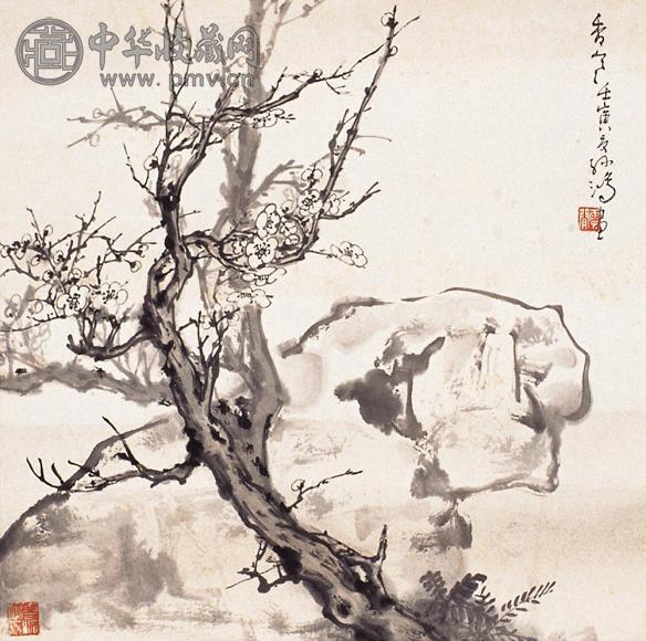 孙雪泥 张雪父 花卉 山水(2张) 镜心