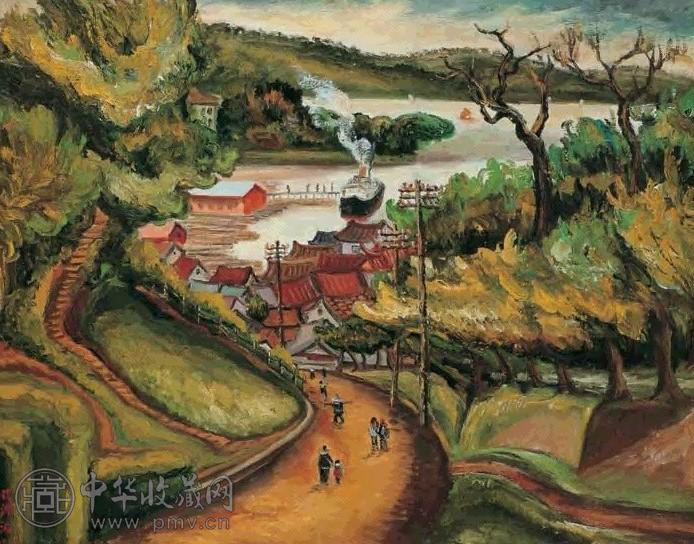 1933年 陈澄波 满载而归 画布