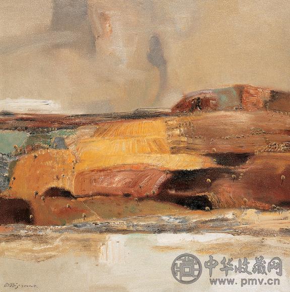 白羽平 2000年作 风景 布面油画