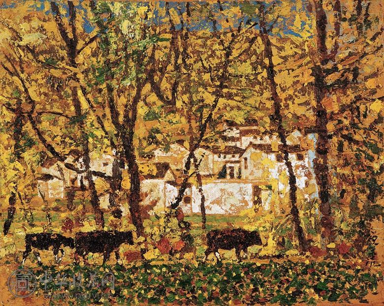 邵增虎 风景 布面油画