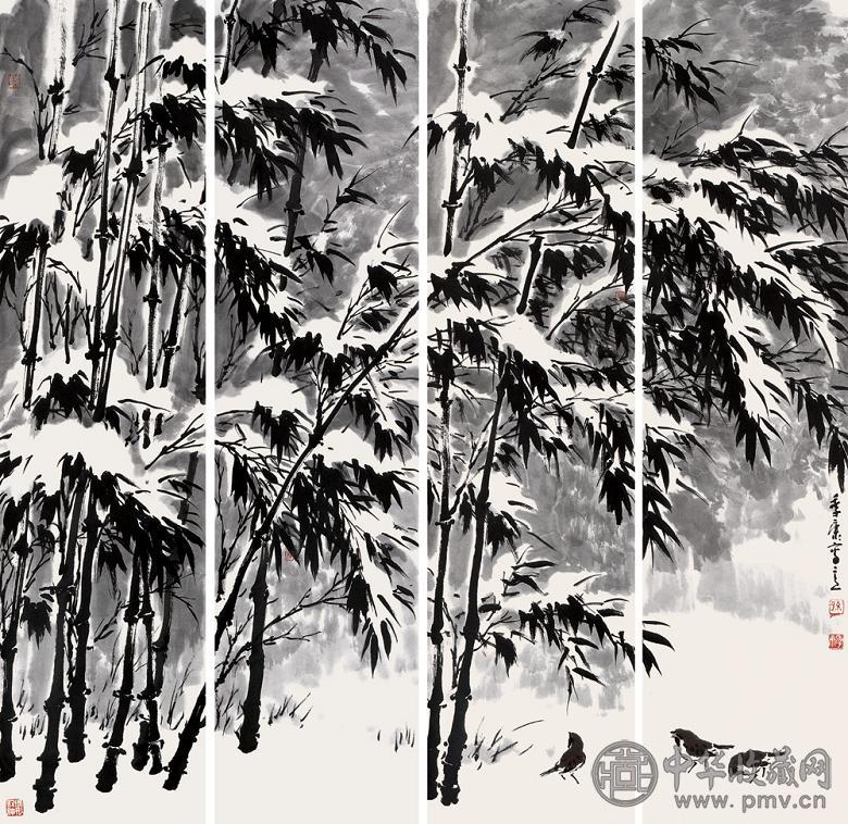 孙季康 2006年作 雪趣 水墨纸本